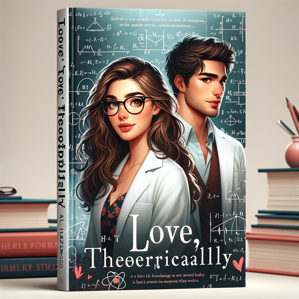 alternative book cover for "Love, Theoretically" by Ali Hazelwood