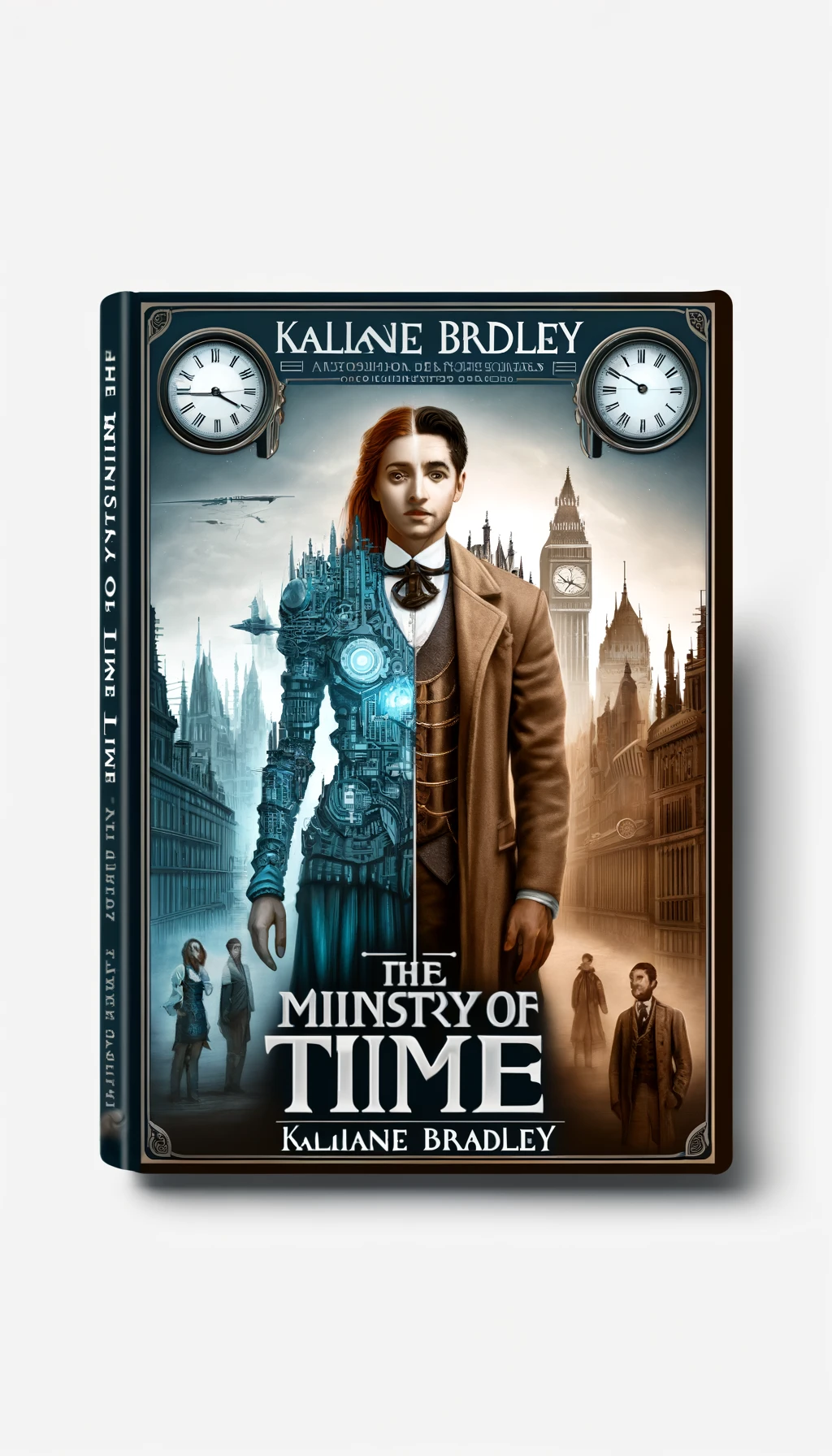 alternative book cover for "The Ministry of Time" by Kaliane Bradley
