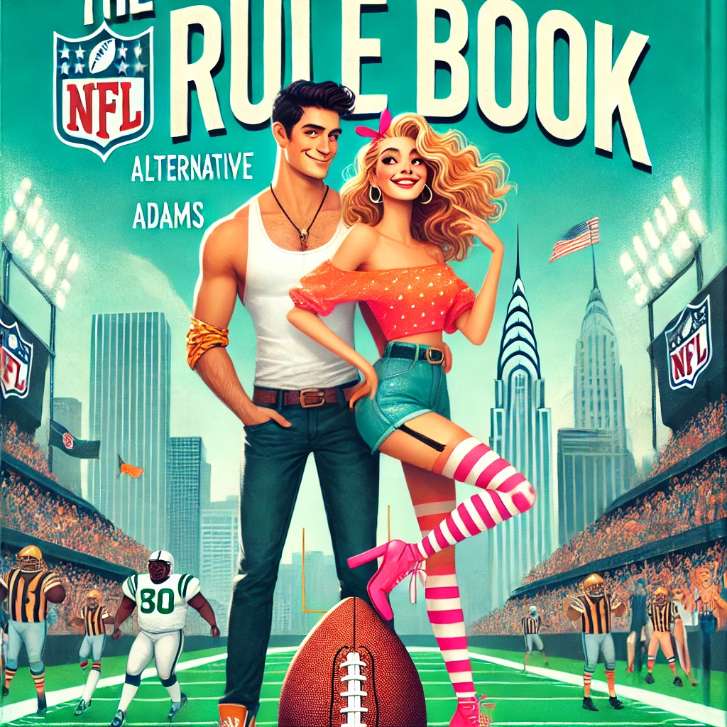 alternative book cover for "The Rule Book" by Sarah Adams.