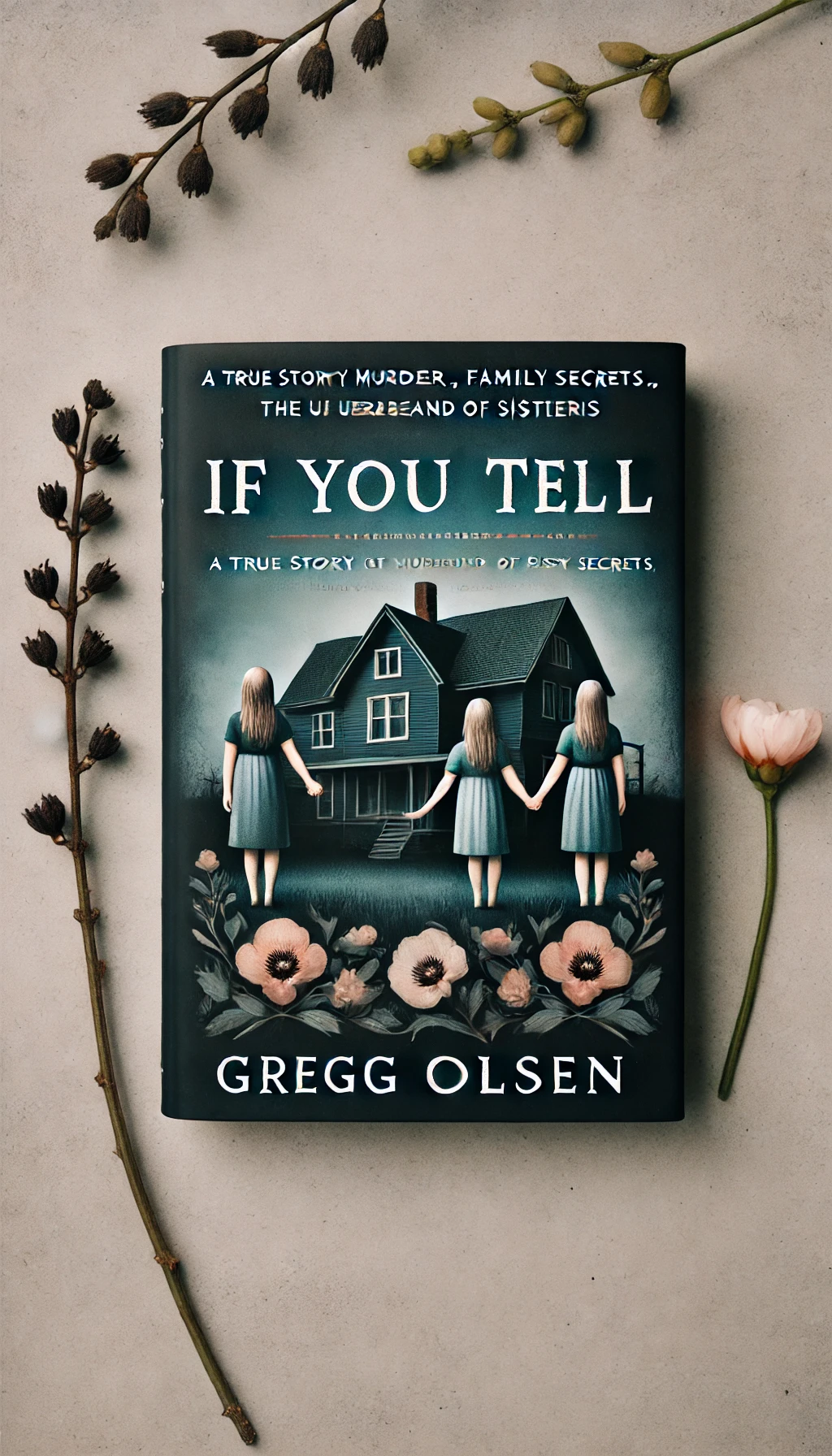 alternative book cover for If You Tell: A True Story of Murder, Family Secrets, and the Unbreakable Bond of Sisterhood by Gregg Olsen. 