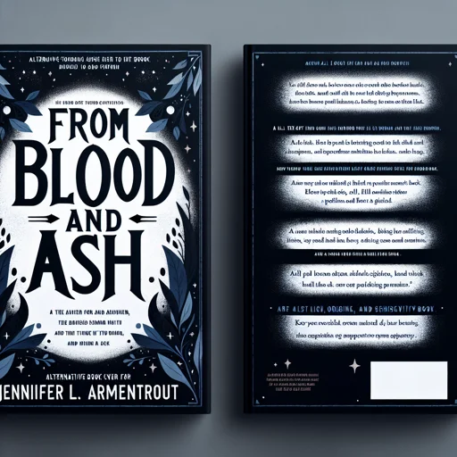 Alternative book cover of From Blood and Ash