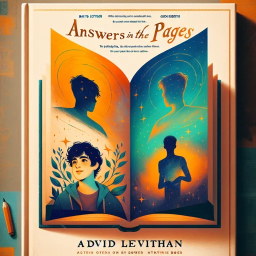 Alternative book cover of Answers in the Pages by David Levithan