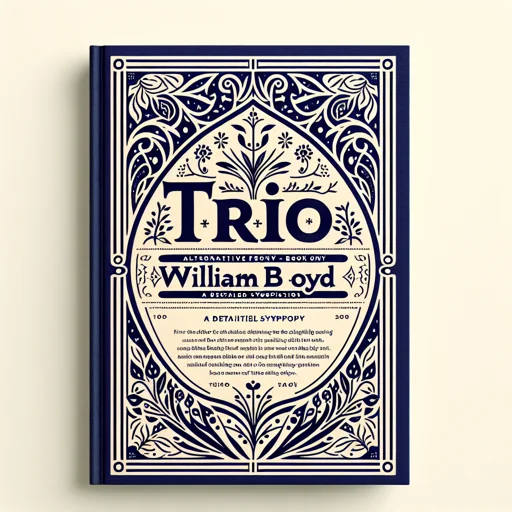 Alternative book cover of Trio by William Boyd