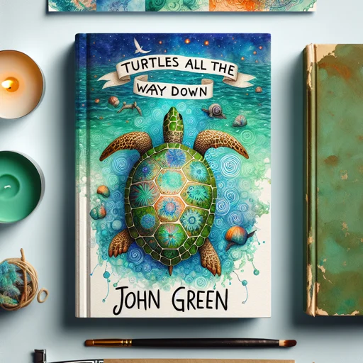 Alternative book cover of Turtles All the Way Down by John Green