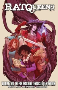 Featured image for Résumé de "Rat Queens, Vol. 2 : Les Tentacules Lointains de N’rygoth" par Kurtis J. Wiebe
